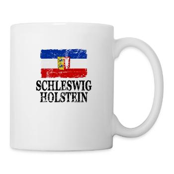 Schleswig Holstein flag - flag - Mug - white - Right