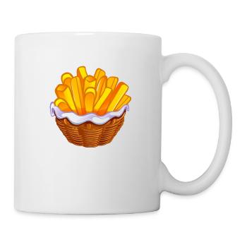 frites kawaii.png - Mug blanc - blanc - Droite