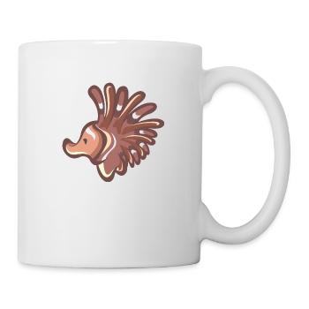 hérisson aquatique - Mug blanc - blanc - Droite