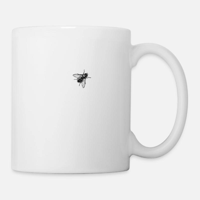 fliege - Tasse - Weiß