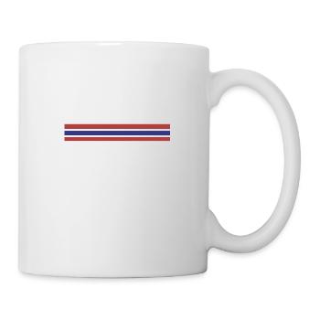 Thaïlande rayures couleur - Mug blanc - blanc - Droite