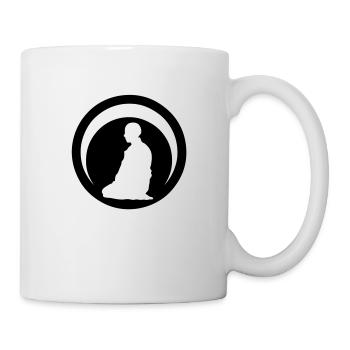 Japanese martial art aikido logo club3 - Mug - white - Right