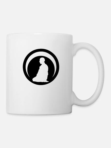 Japanse krijgskunst aikido logo club3 - Mok - wit