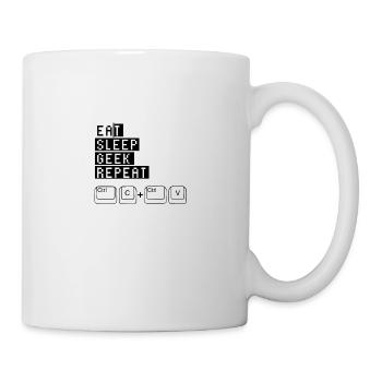 Gamer Nerd accro Jeu de jeu de jeu - Mug blanc - blanc - Droite