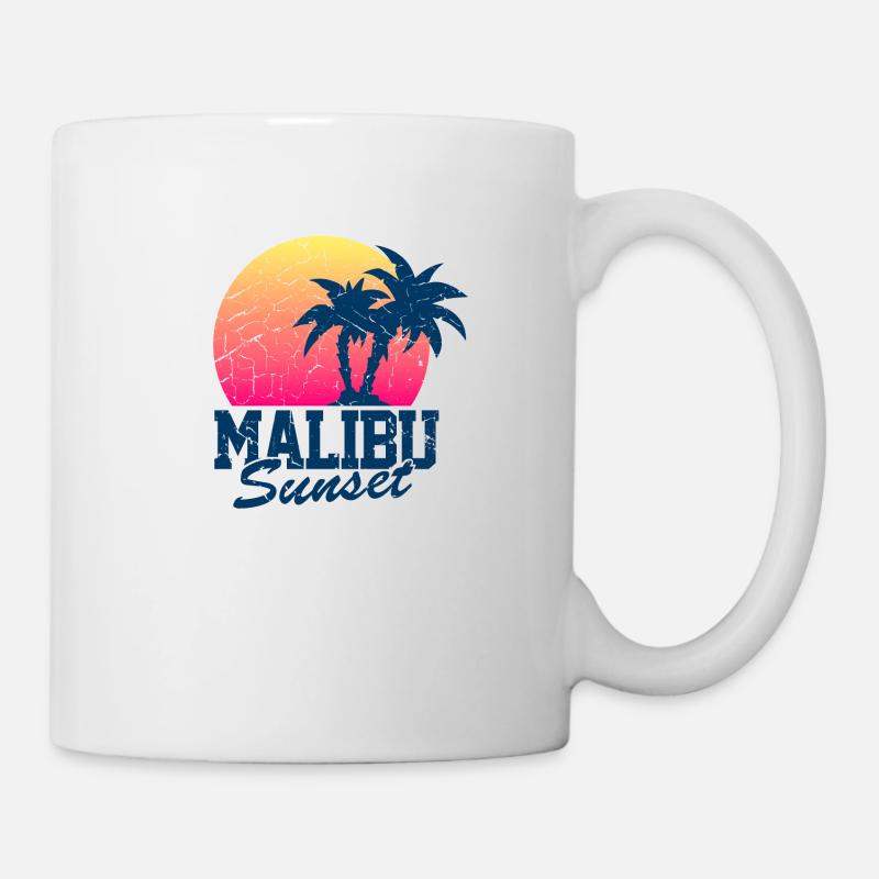 Malibu Sunset Worn - Mug - white