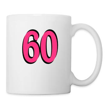60 . Geburtstag - Tasse - Weiß - Rechts