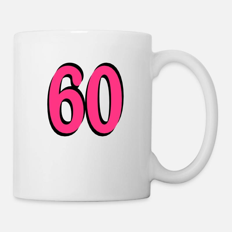 60 . Geburtstag - Tasse - Weiß