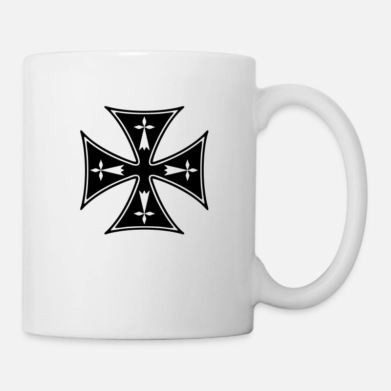 breizh hermine cross - Mug - white