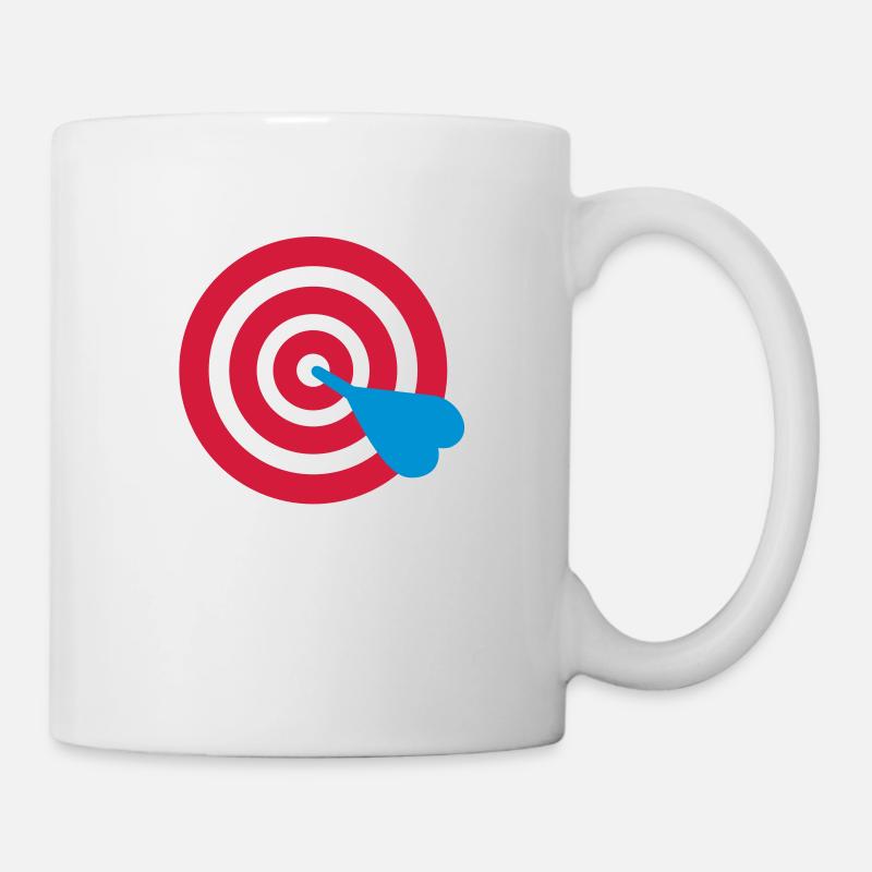 Dart Ziel - Tasse - Weiß