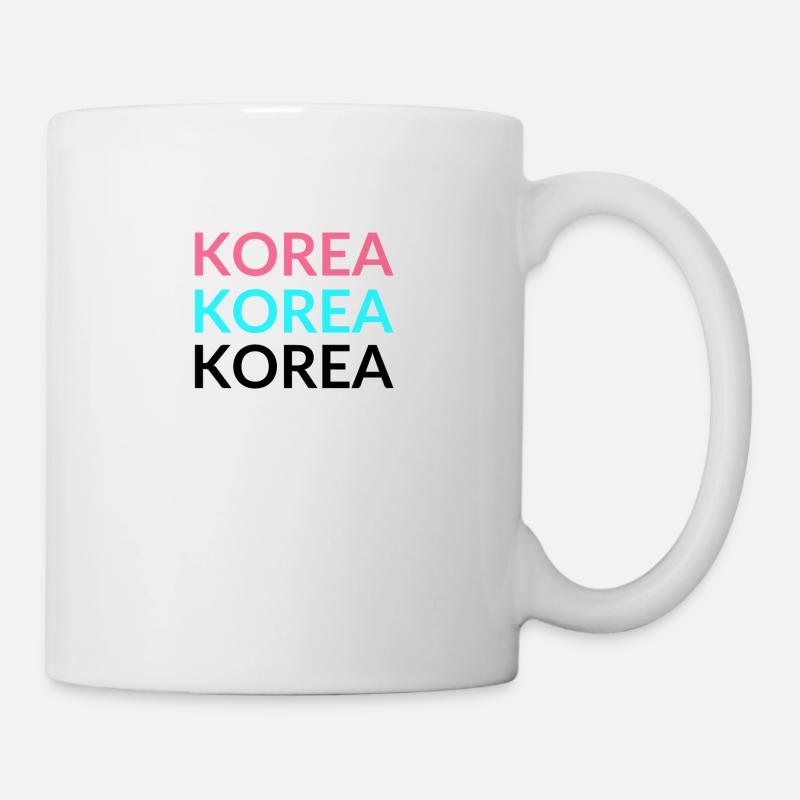 Korea - Red Blue Black - Mug - white