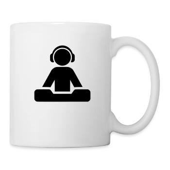 DJ Musikproduzent Disko Club Techno Dj outfit Part - Tasse - Weiß - Rechts