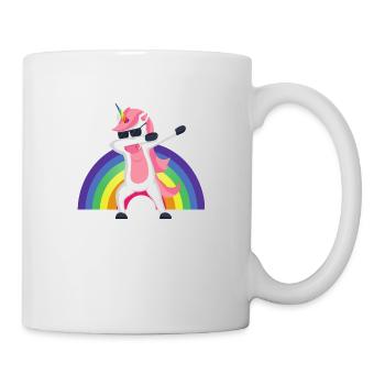 Licorne Dab, Dabbendes Licorne, DAB, Rainbow - Mug blanc - blanc - Droite