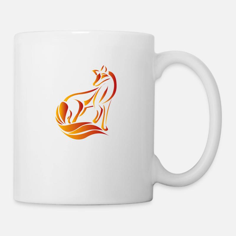 Fuchs - Tasse - Weiß