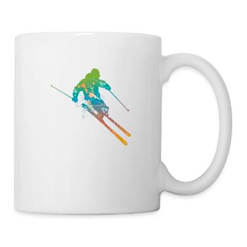 ski masculin de - Mug blanc - blanc - Droite