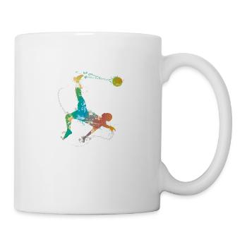 mâle football de - Mug blanc - blanc - Droite