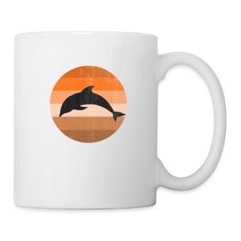 Delphin - Tasse - Weiß - Rechts