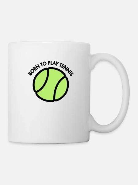 Tennis - Tasse - Weiß