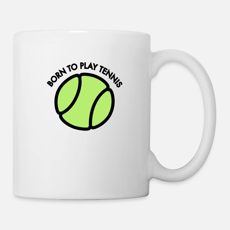 Tennis - Tasse - Weiß