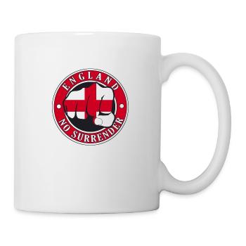 Angleterre "No Surrender" Fist - Mug blanc - blanc - Droite