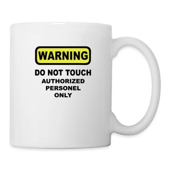 warning humor - Mug - white - Right