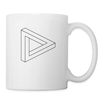 Illusion Optische Illusion Sinnestäuschung Zauber - Tasse - Weiß - Rechts
