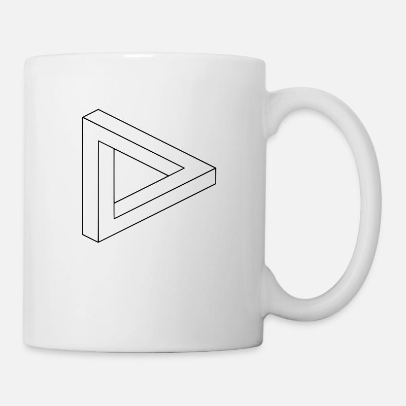 Illusion Optische Illusion Sinnestäuschung Zauber - Tasse - Weiß
