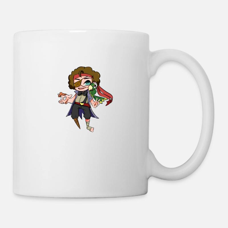 Pig-Pirate - Tasse - Weiß