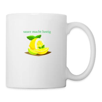 Pissing makes you mad, lemon - Mug - white - Right