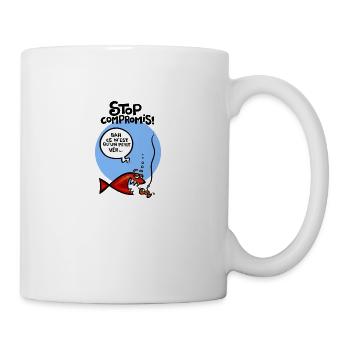 Stoppen Sie die Kompromittierung - Tasse - Weiß - Rechts