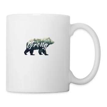 be strong. Bear, Forest - Mug - white - Right