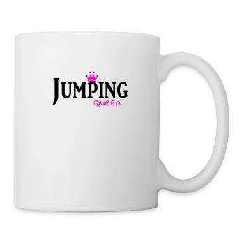 jumping trampoline girl jump jump tramp gift - Mug - white - Right