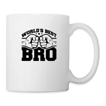 worlds_best_bro_tj1 - Mug blanc - blanc - Droite