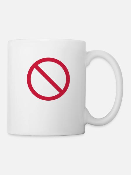 VERBOT - Tasse - Weiß
