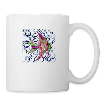 Fisch - Tasse - Weiß - Rechts