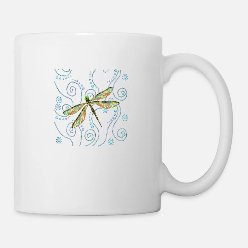 Libelle - Tasse - Weiß