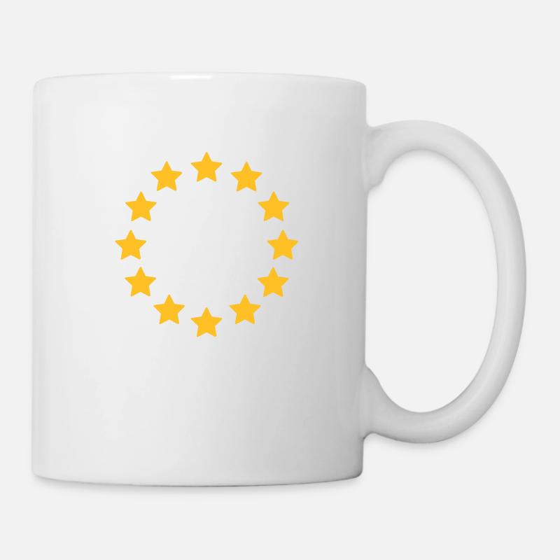 Sterne Europa_g1 - Tasse - Weiß