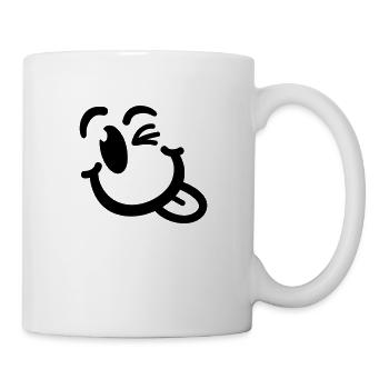 smiley_2_f1_ - Tasse - Weiß - Rechts