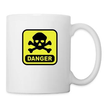 Danger Totenkopf - Tasse - Weiß - Rechts