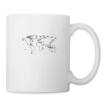 map of the world - Mug - white - Right