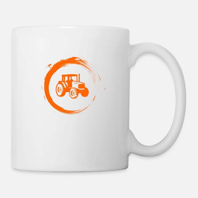 tracteur - Mug blanc - blanc