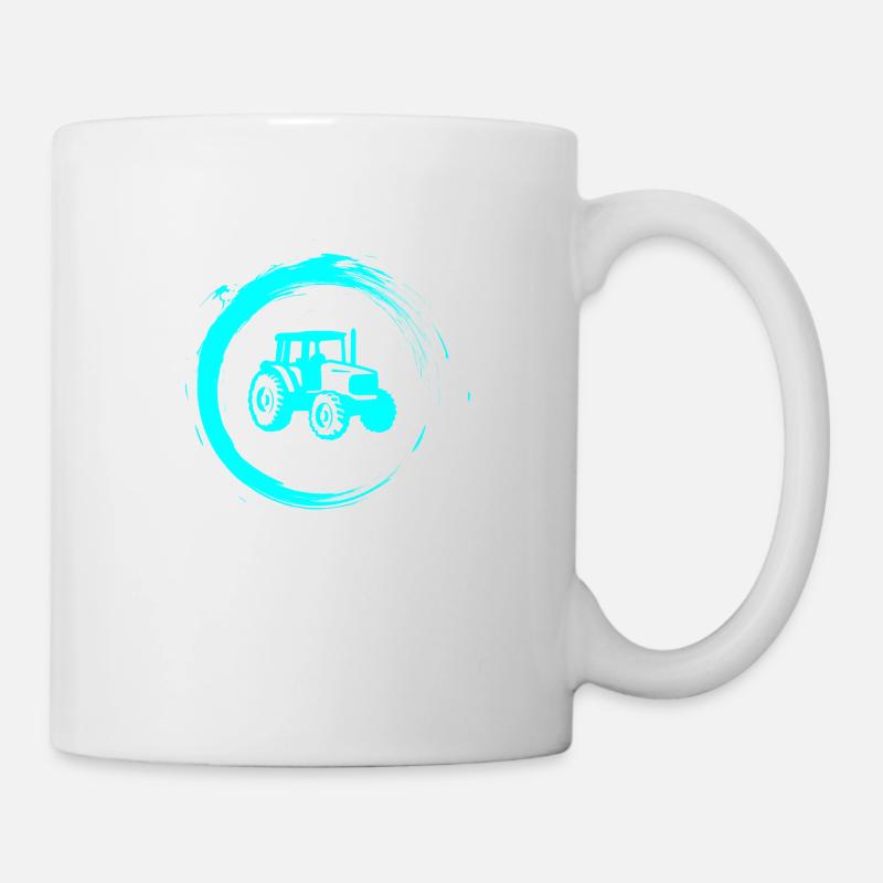 tracteur - Mug blanc - blanc
