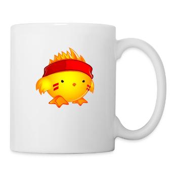 Poussin guerrier.png - Mug blanc - blanc - Droite