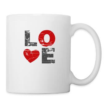 Love Vintage Valentines Day - Mug - white - Right