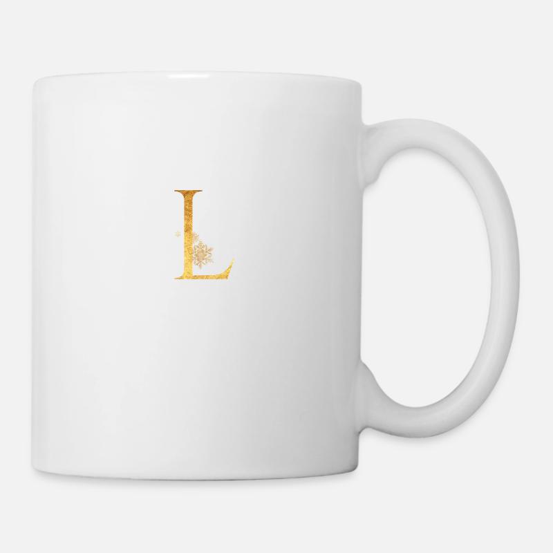 Anfangsbuchstabe L - Tasse - Weiß