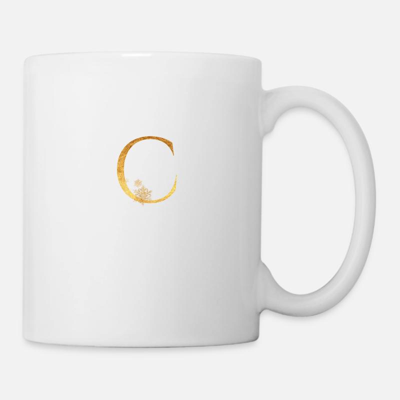 Anfangsbuchstabe C - Tasse - Weiß