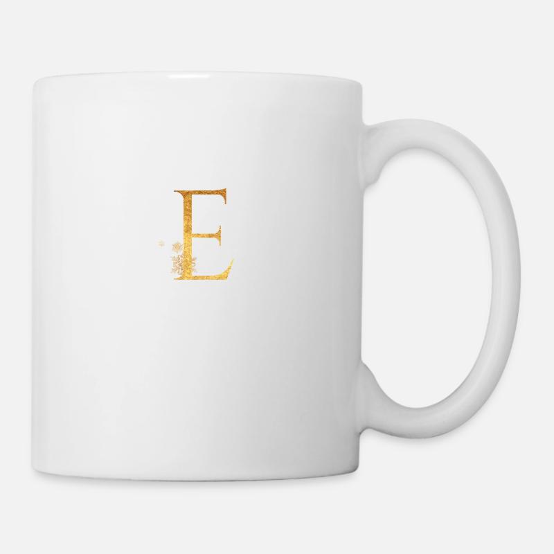 Initial letter E - Mug - white