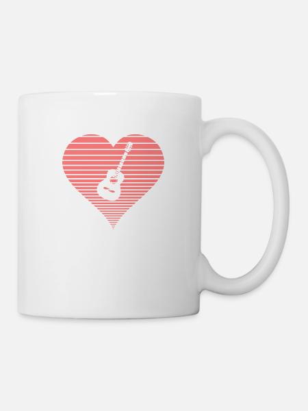 guitare - Mug blanc - blanc