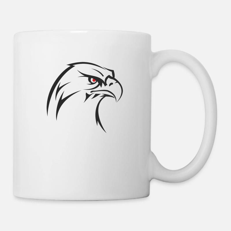 Chemise aigle Idée cadeau - Mug blanc - blanc