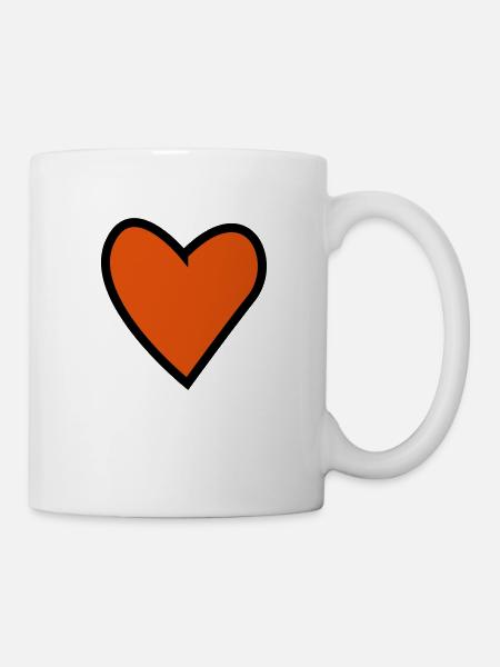 Herz - Tasse - Weiß