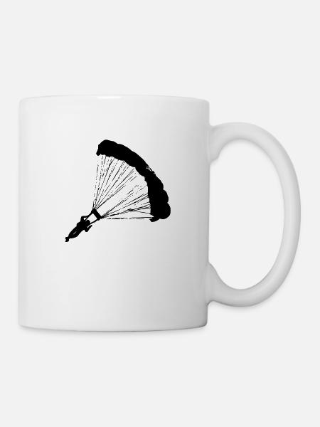 parachutiste - Mug blanc - blanc